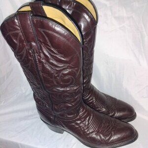 S3 Price Lowered! Texas Leather Brown Western Boots